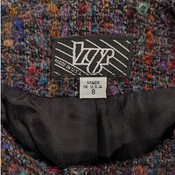 Vintage KGR Wool Purple Military Mohair Blazer Size 8 - Picture 7 of 7